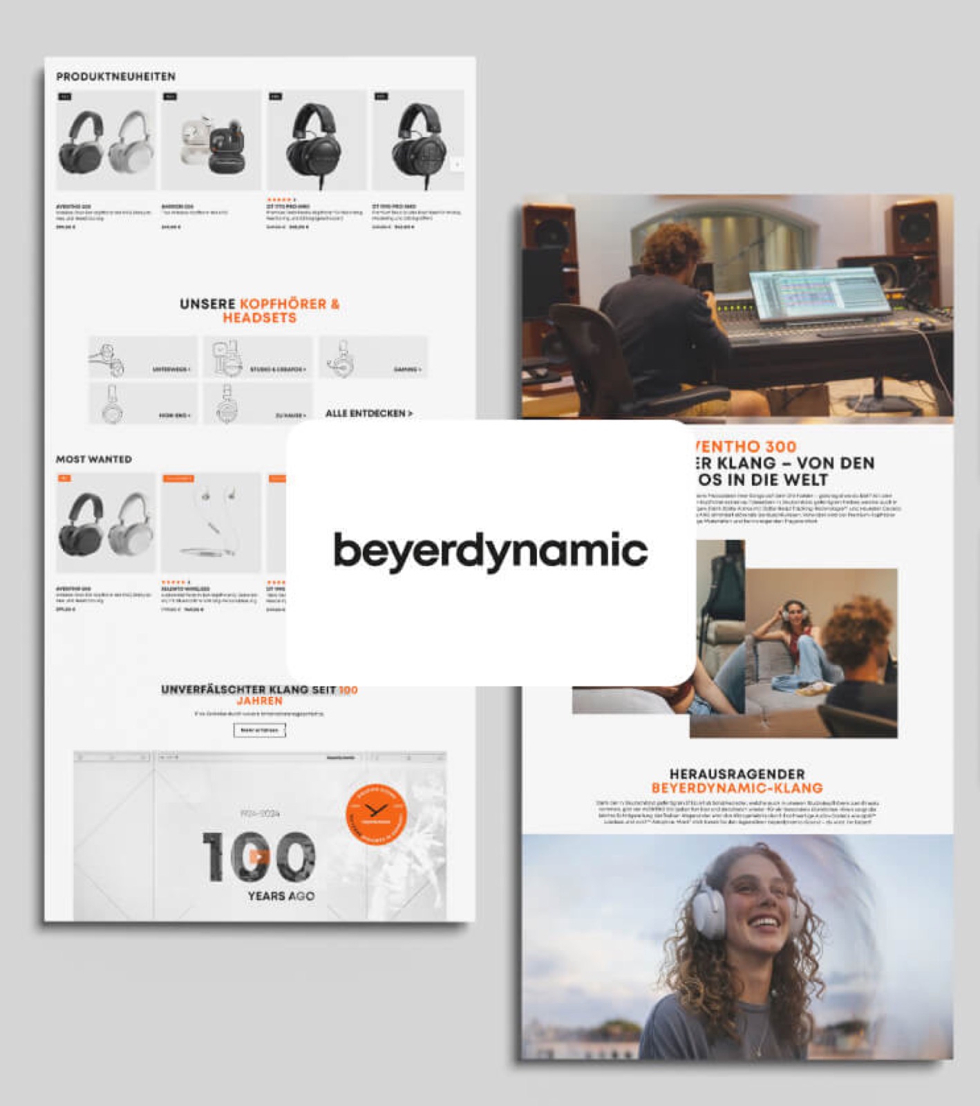 E-Commerce Relaunch für beyerdynamic
