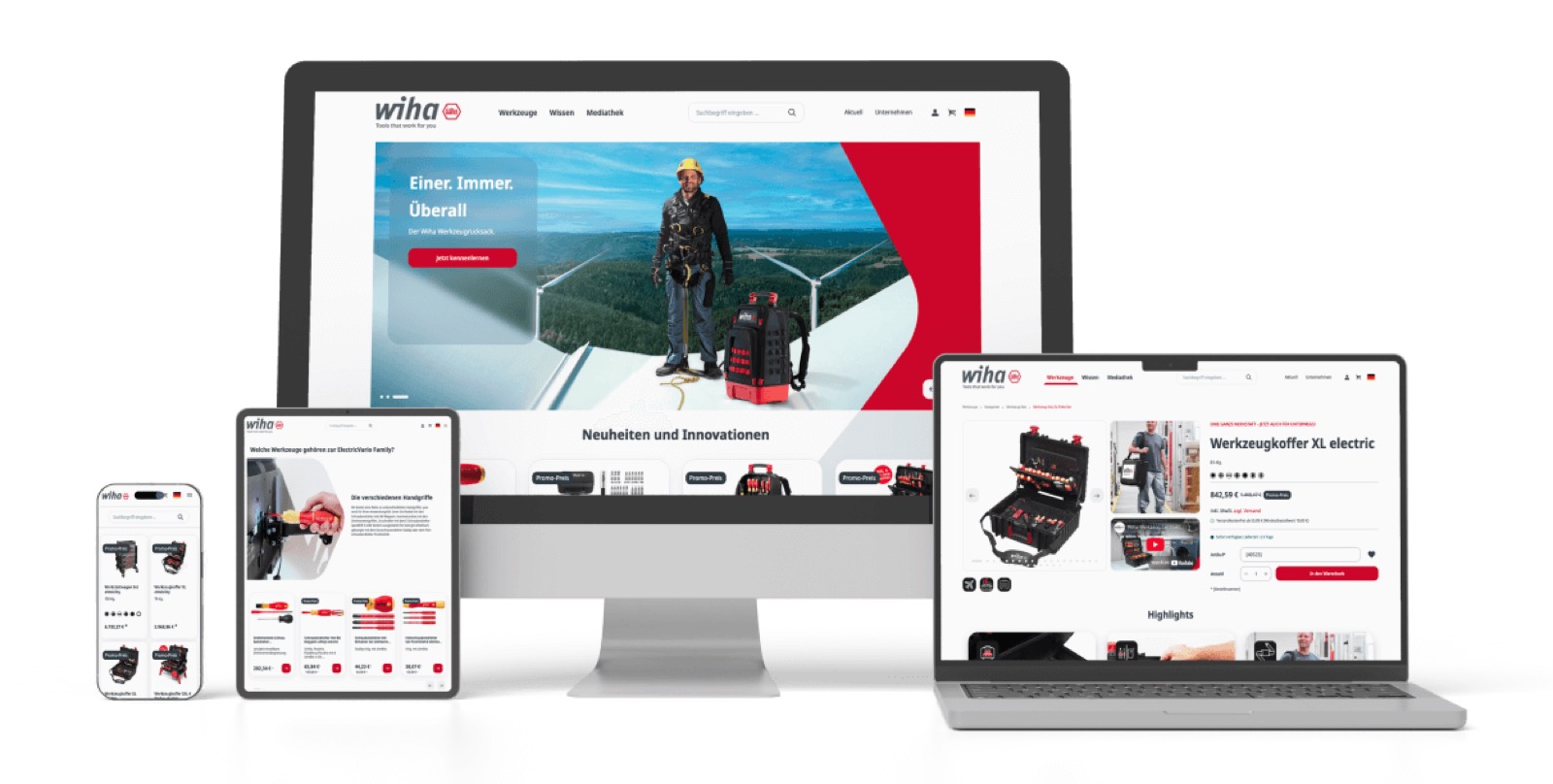 E-Commerce Relaunch für Wiha Werkzeuge