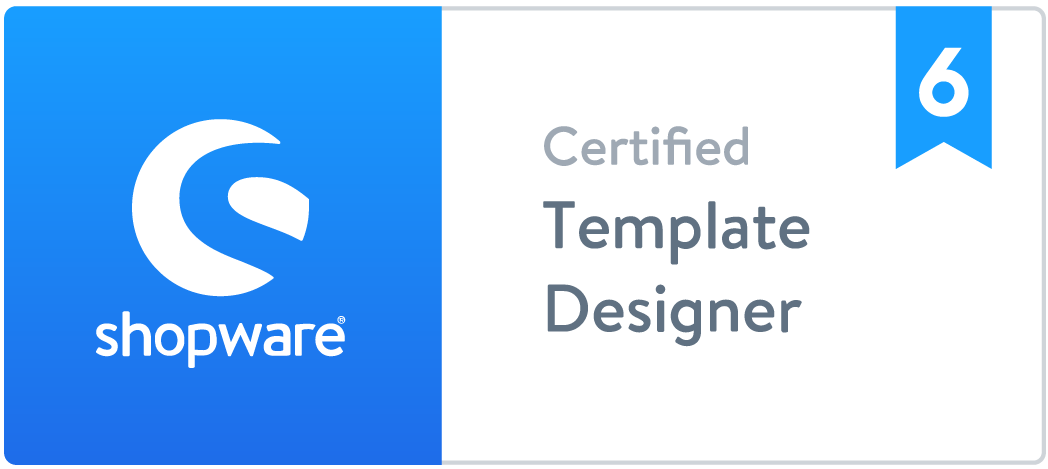 shopware template designer badge